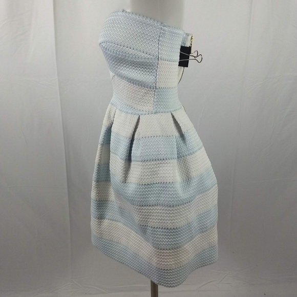 B. Smart Strapless blue/white Size 7/8 Dress B3/55 - Picture 5 of 7